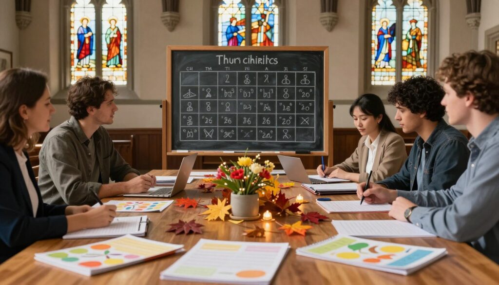 church calendar seasonal planning